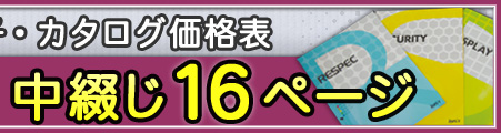 16ページ小冊子 A4サイズ 【コート紙110kg】、カタログ印刷、小冊子